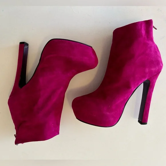 PeepToe Miss Combat Boots - Picture 2 of 9